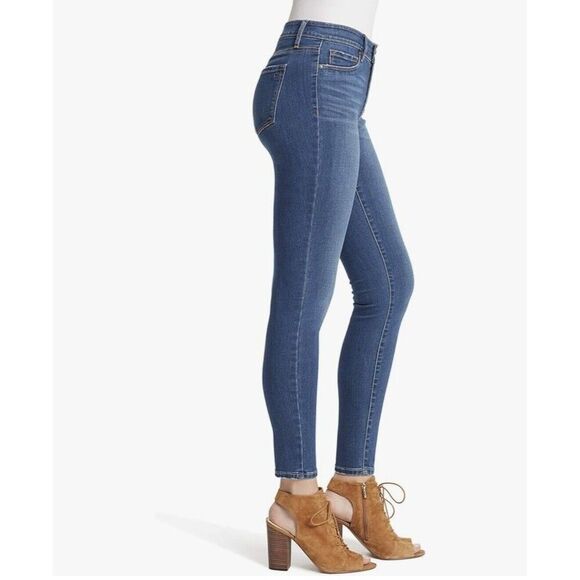 Jessica Simpson Women's High Rise Stretch Skinny Denim Jeans Light Blue, 10 - Picture 4 of 8